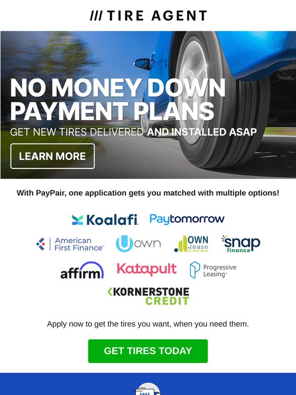 Hit the Road With New Tires – Payment Plans Available!