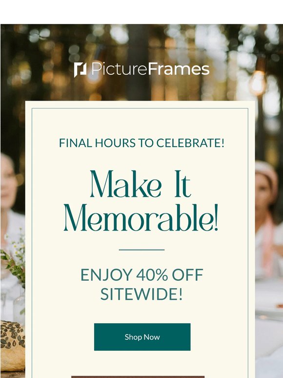 Final Hours: 40% Off Ends Tonight