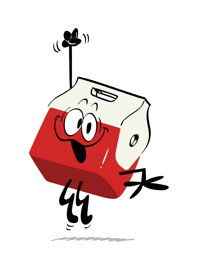 cartoon image of igloo coolers