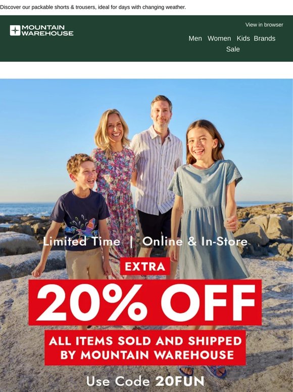 Extra 20% Off + Mid Season Sale