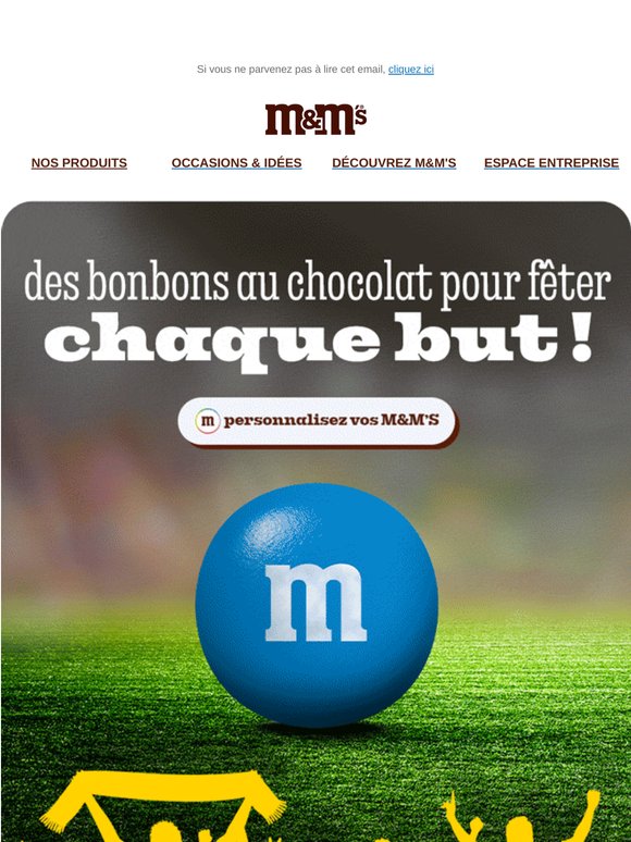 ⚽ À vos crampons : avec M&M’S, la victoire est au bout du ballon !