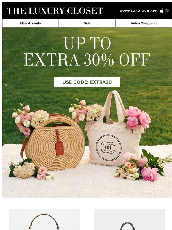 Up to Extra 30% OFF Luxury Finds