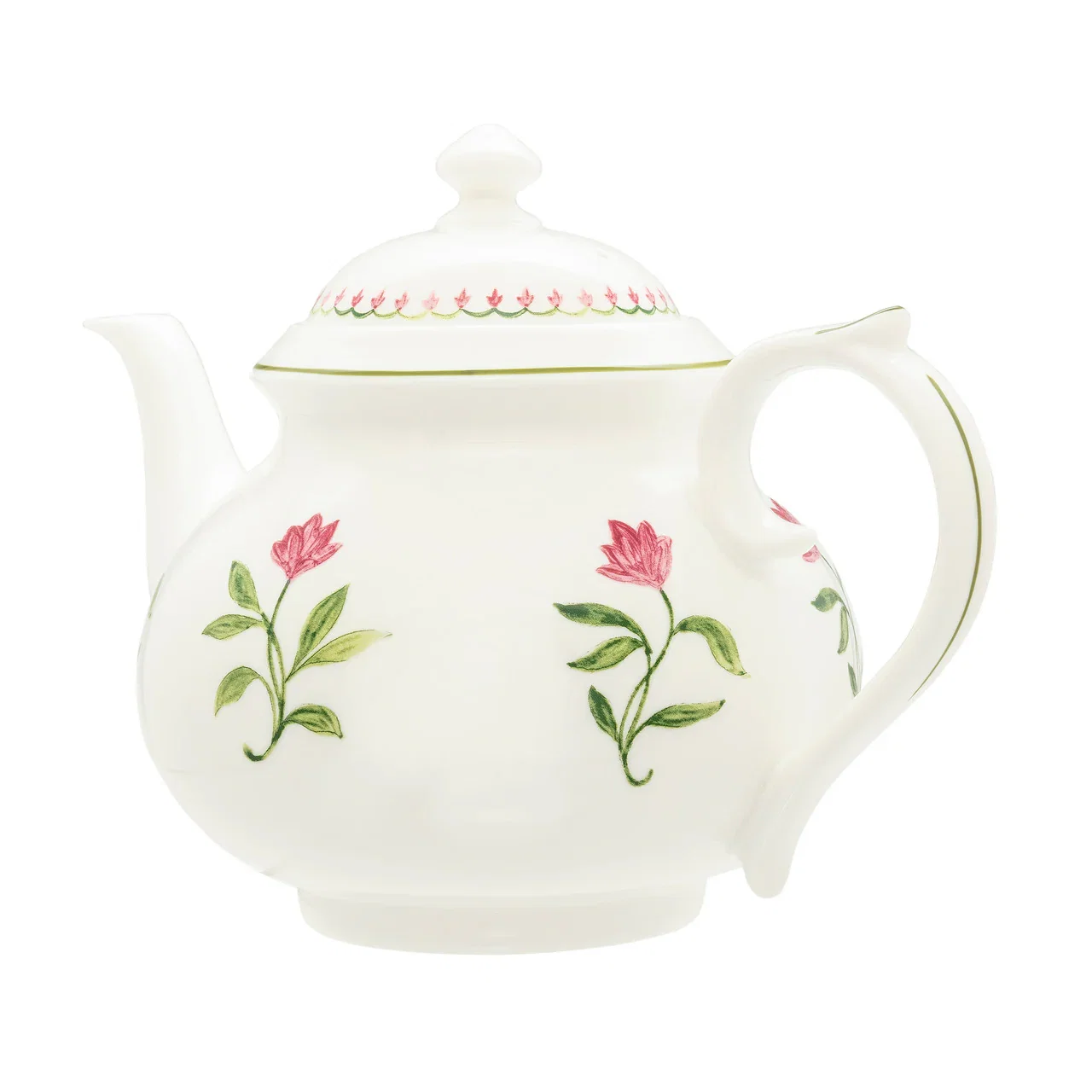 Image of Marguerite Pink Teapot by Nina Campbell