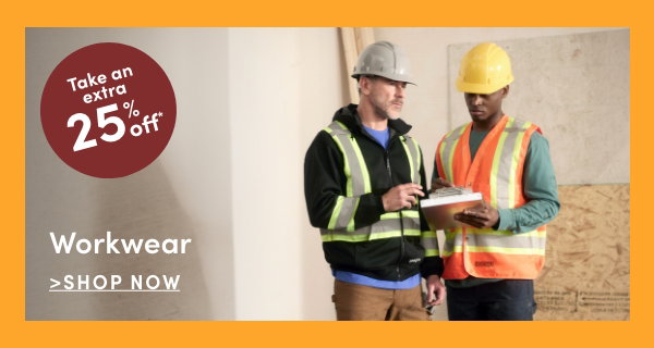 workwear, take 25% off
