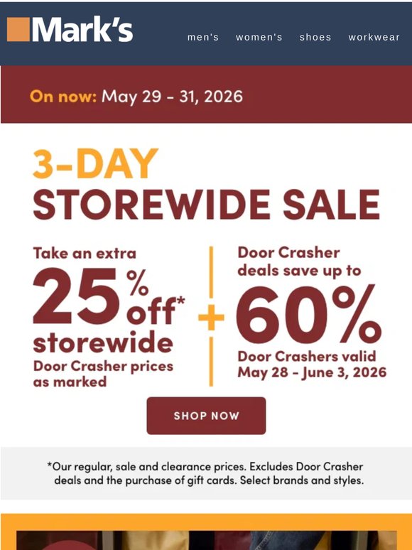 Shop the 3-Day Storewide Sale now 🟧