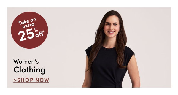 women's clothing, take 25% off