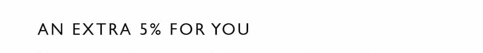 Extra 5% off sale
