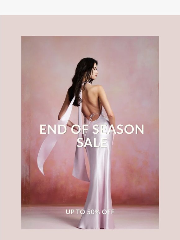 END OF SEASON SALE