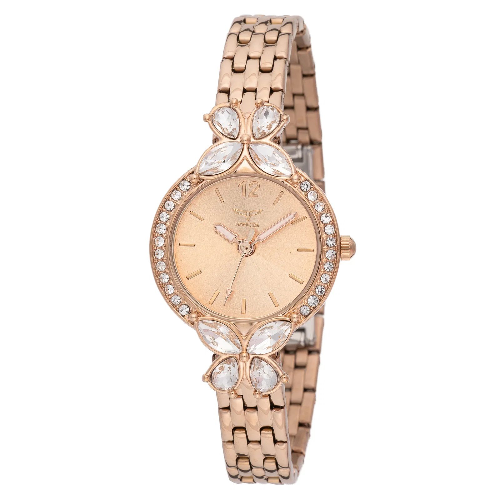 Image of Invicta Women's 30mm Wildflower Quartz Crystal Accented Flower Bracelet Watch