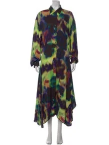 Printed Long Dress