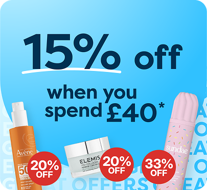 15% off when you spend £40*