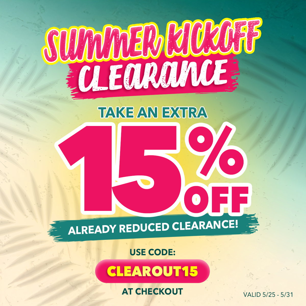 Clearance Savings