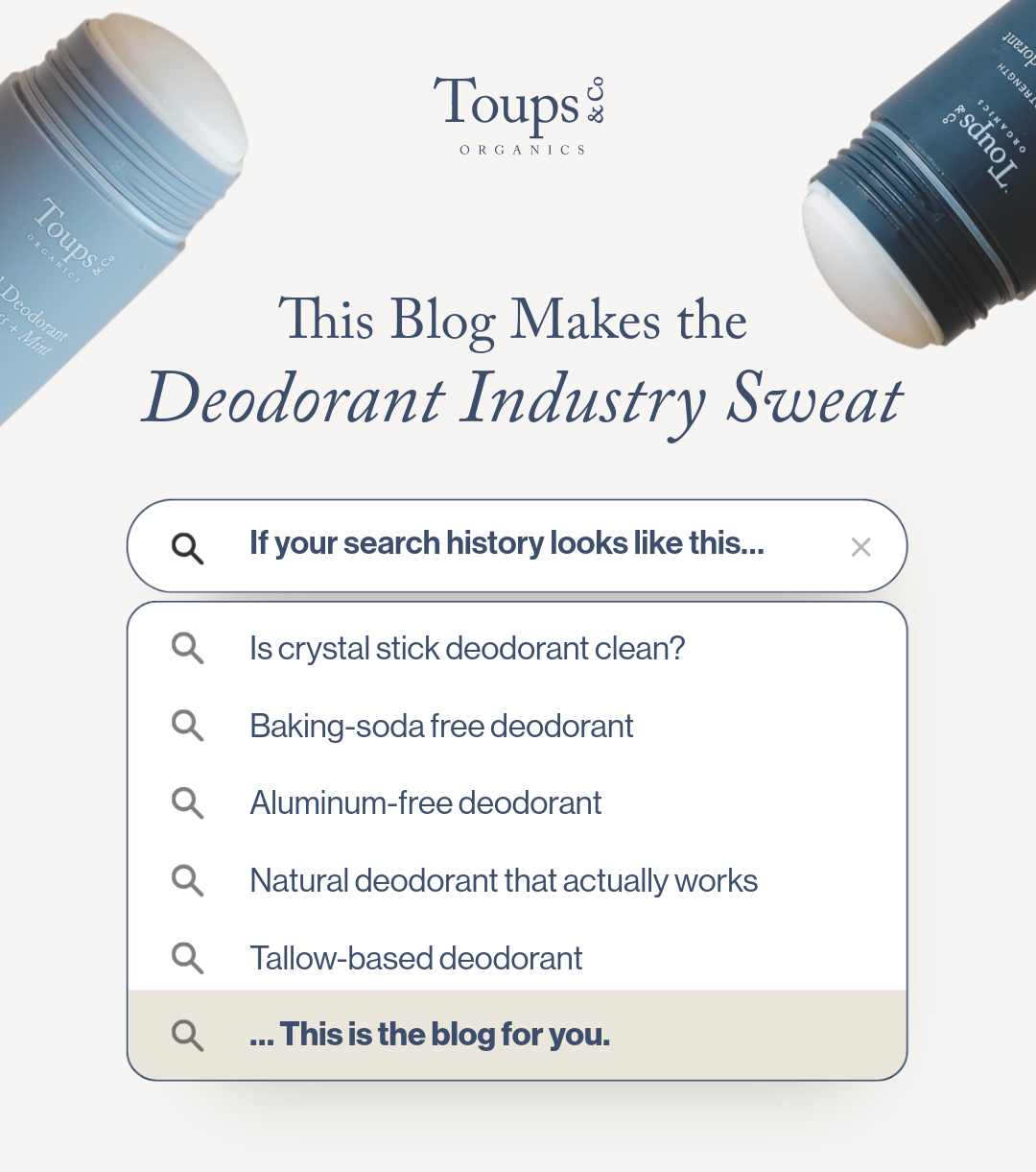 This blog makes the deodorant industry sweat