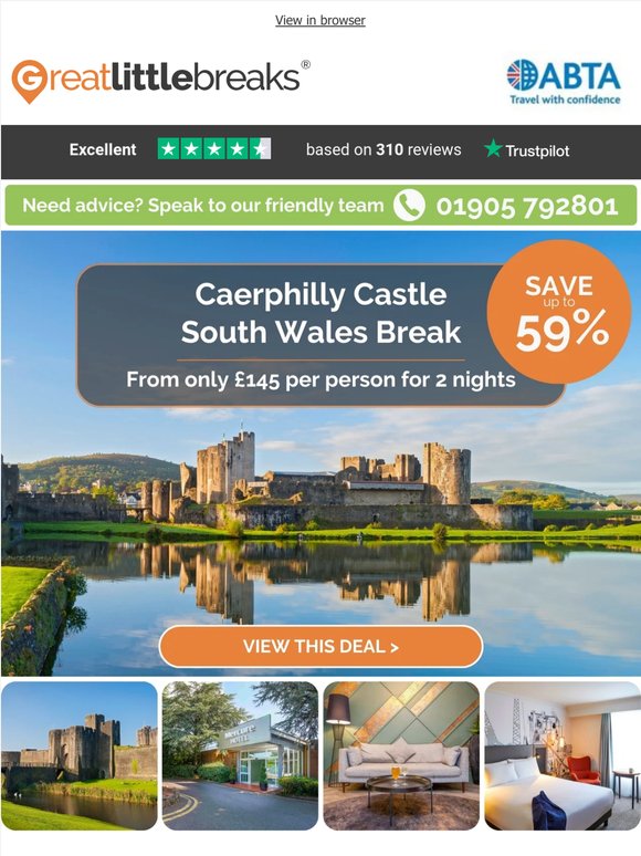 Storybook views and medieval charm await - save up to 59%
