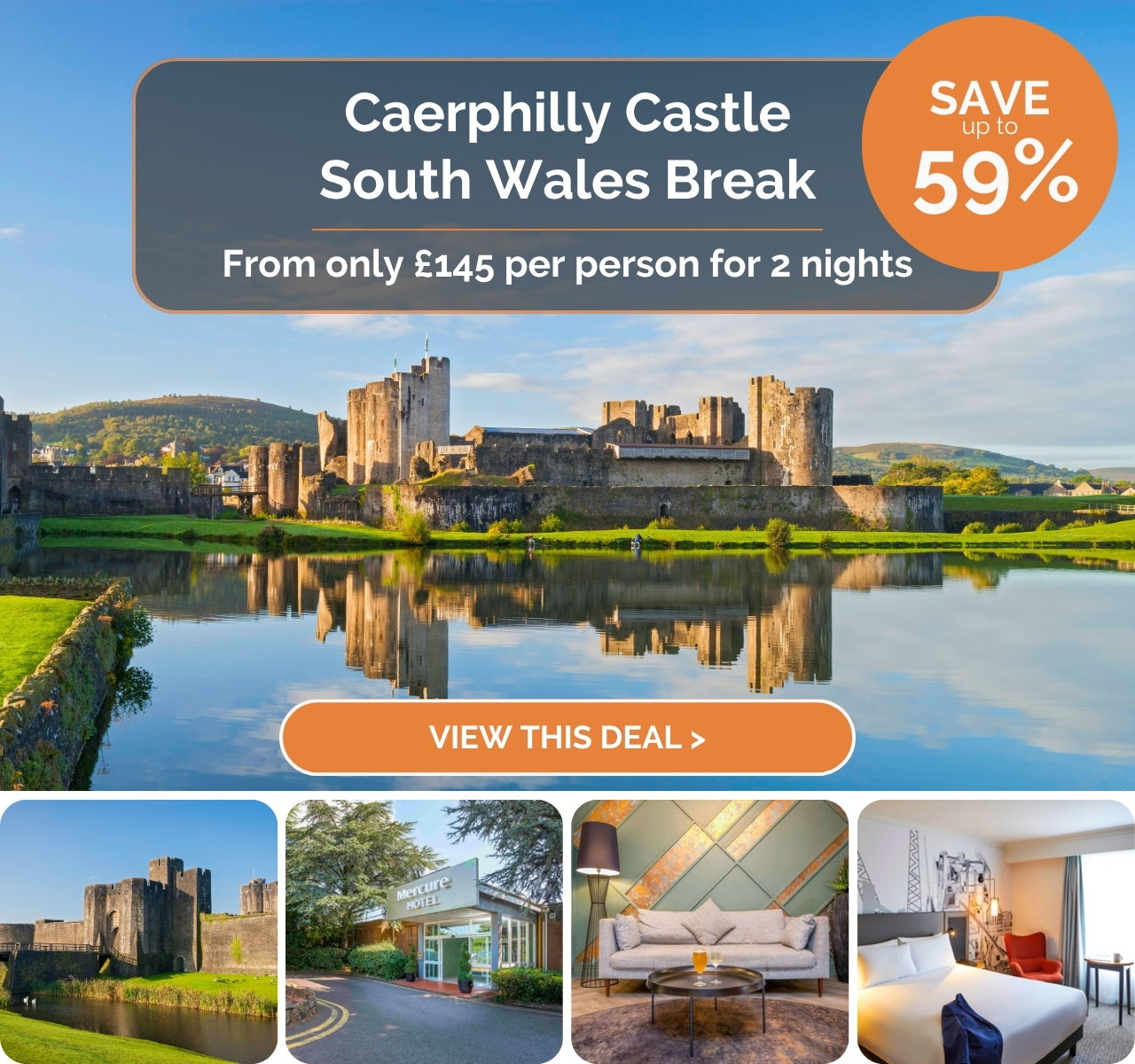 Caerphilly Castle South Wales Break - Mercure Cardiff North Hotel