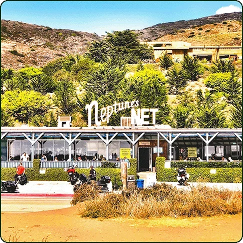 Image description: The exterior of Neptune’s Net diner in Malibu, CA