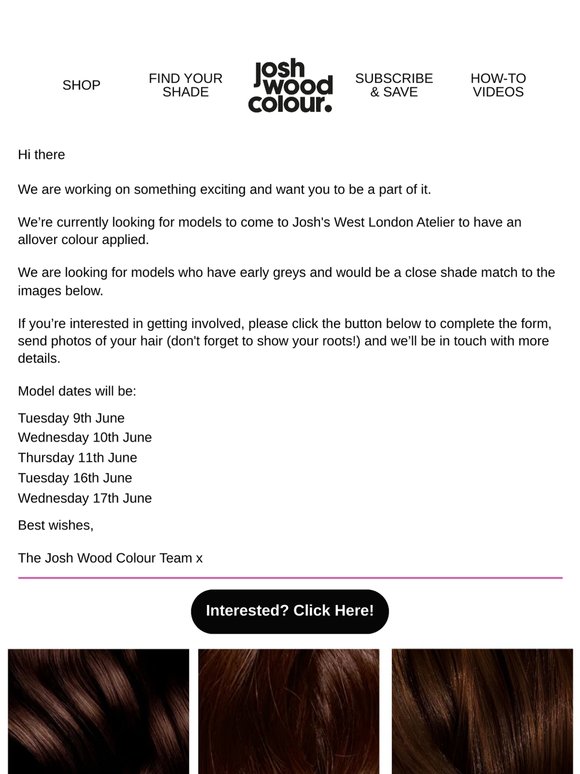 Exclusive Opportunity: Test Model Call