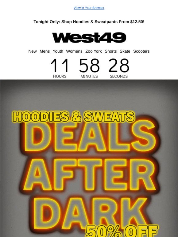 🤩 Your Fave Sweats = 50% OFF!