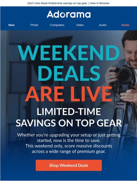 Save Big on Premium Gear This Weekend