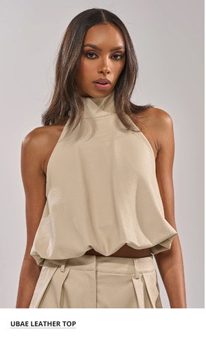 UBAE LEATHER TOP