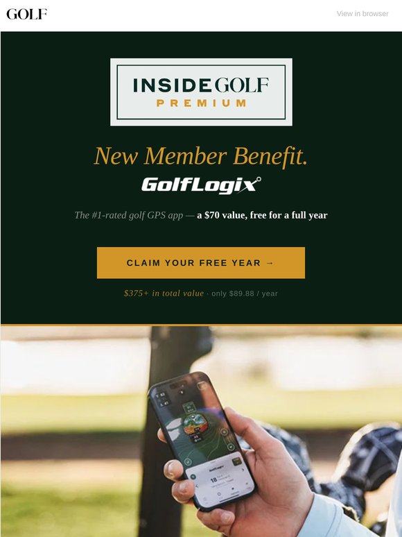 Golf Logix + 19 other reasons InsideGOLF Premium pays for itself