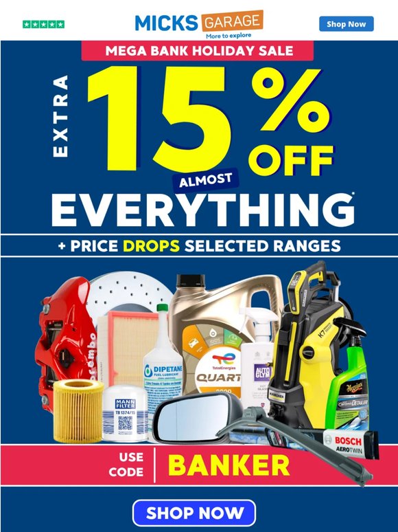 💰Bank Holiday Sale ACTIVATED💰
