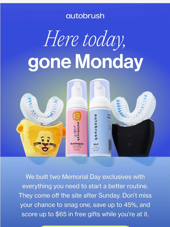 Two bundles. Two more days. Then they're gone.