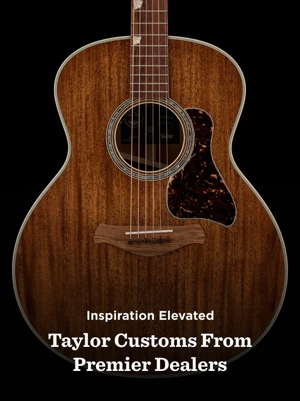 Custom Taylor guitars available now at Premier Dealers