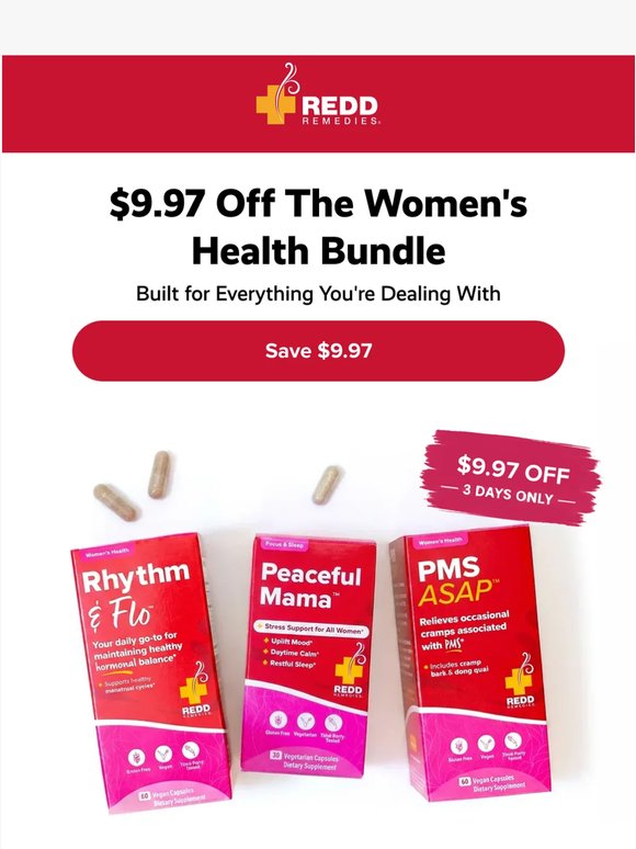 The Women's Health Bundle is now $9.97 off