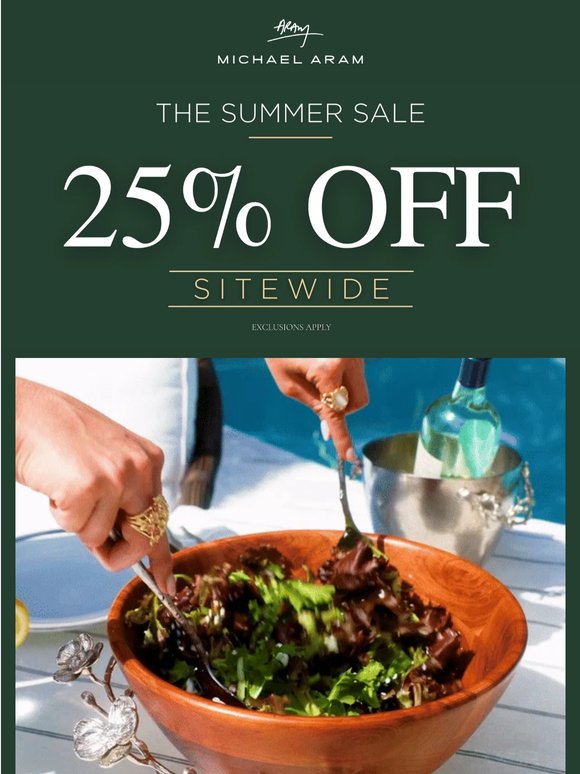 Al Fresco, Beautifully Set—Now 25% Off!