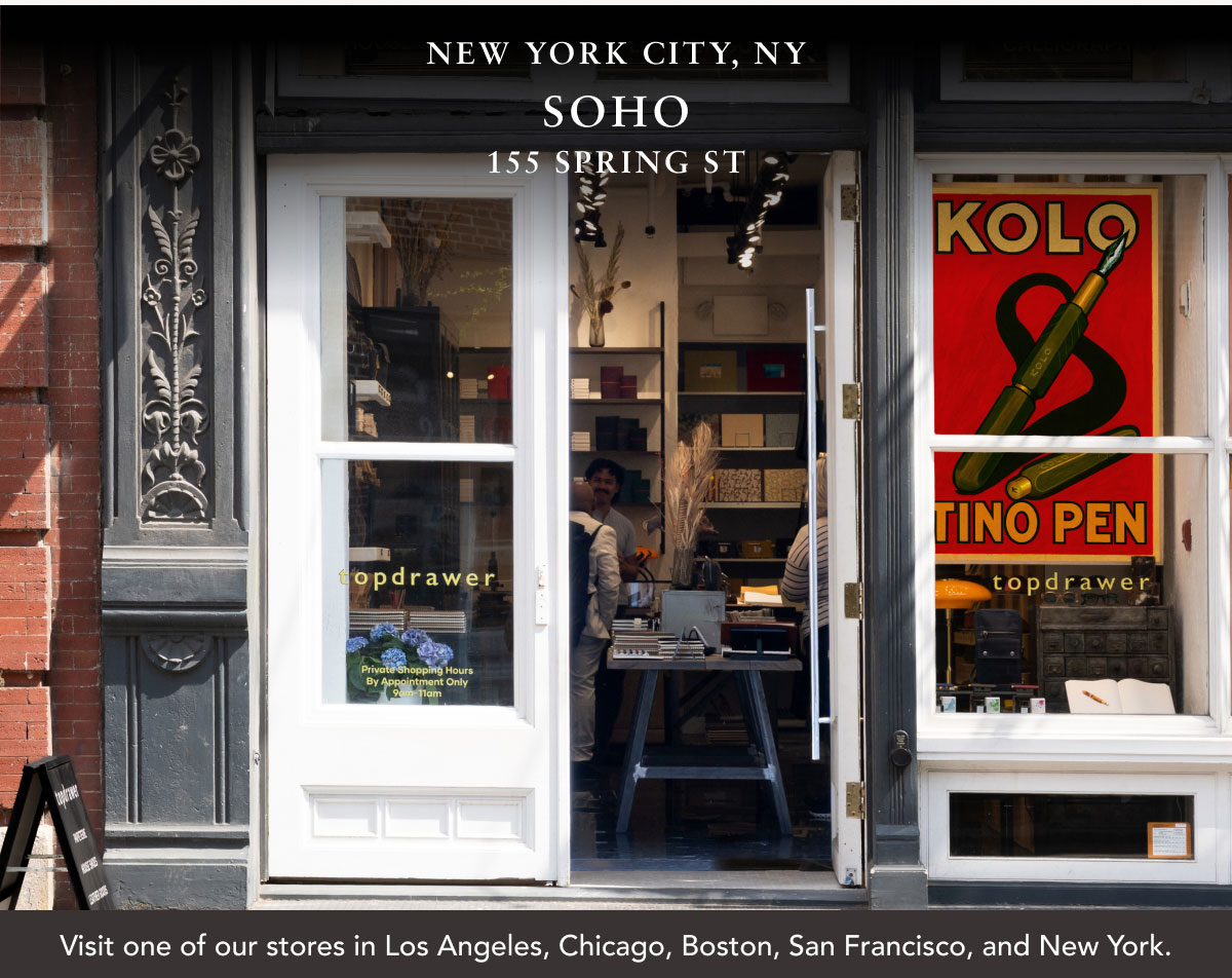 Visit one of our stores in Los Angeles, Chicago, Boston, San Francisco, and New York.
