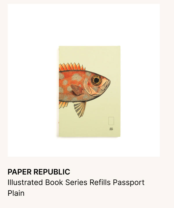 PAPER REPUBLIC Illustrated Book Series Refills Passport Plain