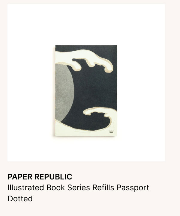 PAPER REPUBLIC Illustrated Book Series Refills Passport Dotted