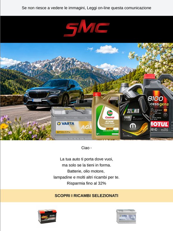 ☀️ Approfitta degli sconti estivi sui migliori ricambi auto e viaggia in sicurezza