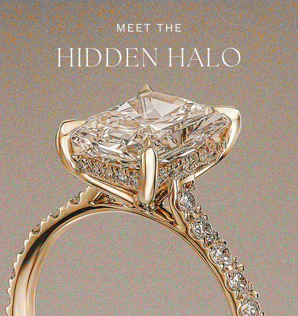 Hidden Halo Engagement Rings