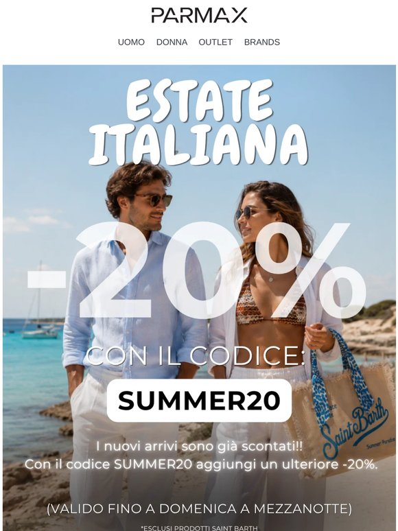 ESTATE ITALIANA 🇮‍🇹 🍝  -20% EXTRA 🌊