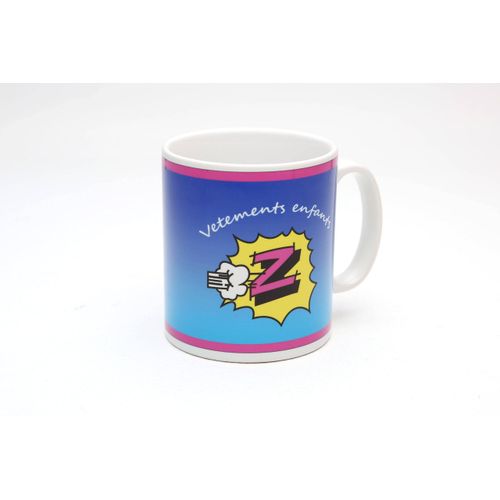Global Cycling Club Z Peugeot Ceramic Mug with Black Handle and Inner Design
