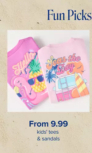 Fun picks for them. From 9.99 kids tees and swim. Shop now.
