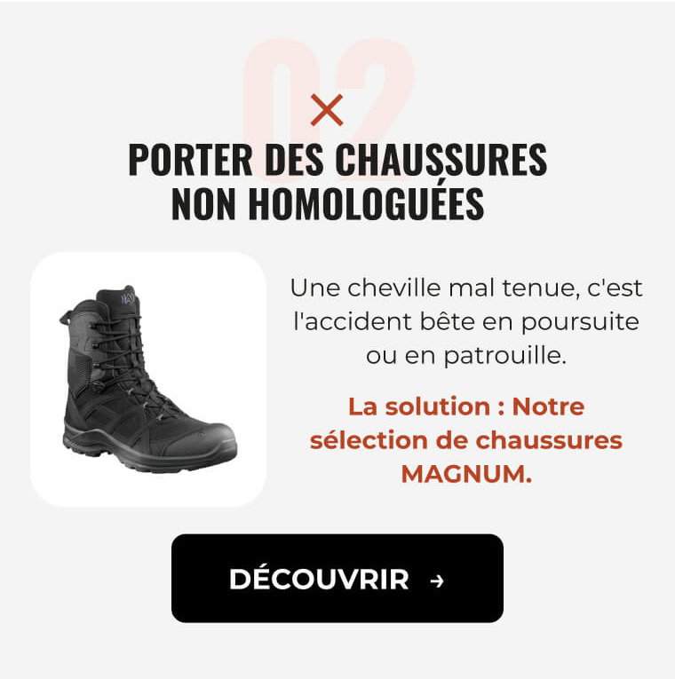Porter des chaussures non homologuées 1