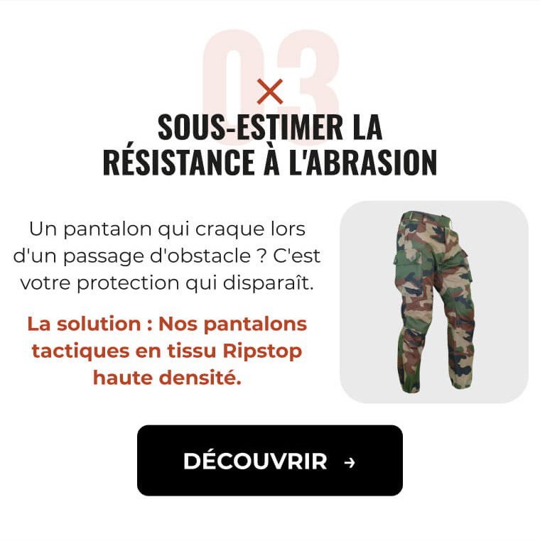 Sous-estimer la résistance à l'abrasion 1