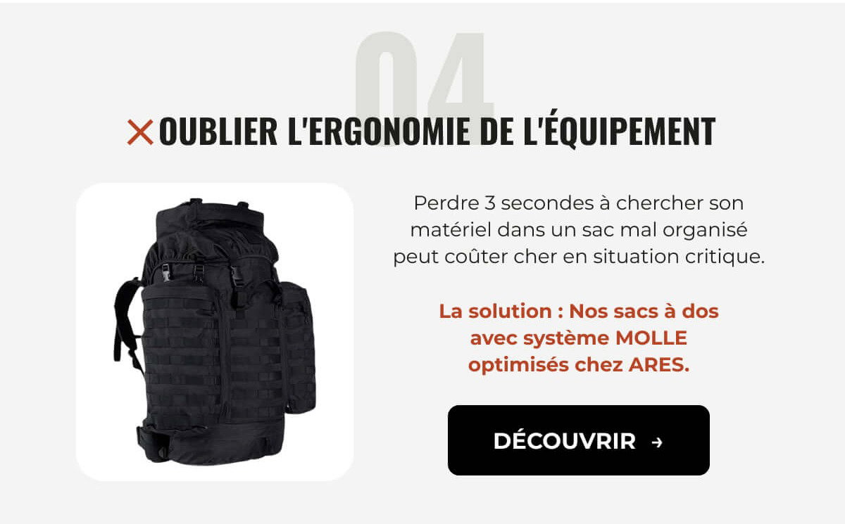 Oublier l'ergonomie de l'équipement 1