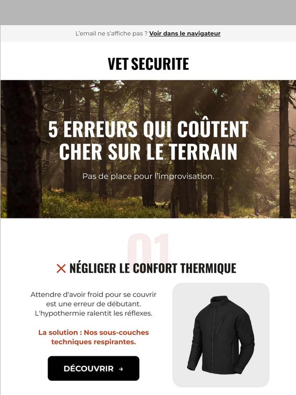 Équipement inadapté = danger ❌