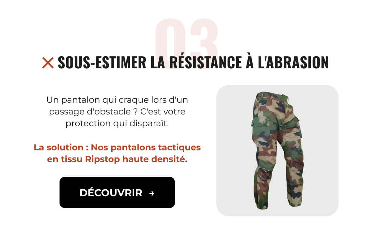 Sous-estimer la résistance à l'abrasion 1