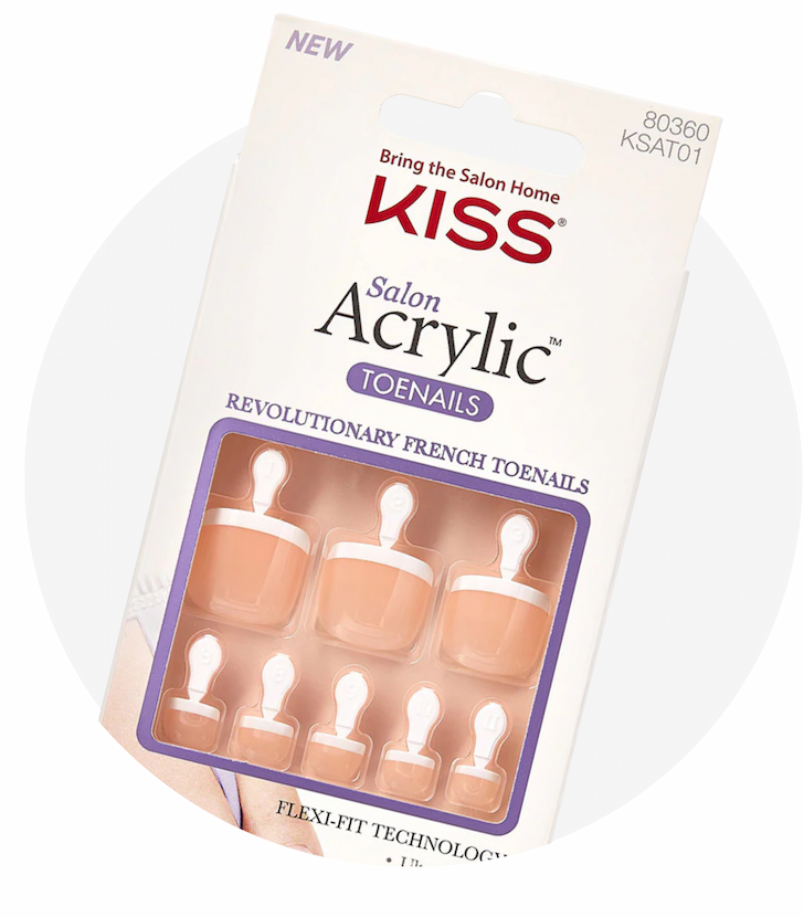 Kiss False Nails Salon Acrylic - Toe Nails