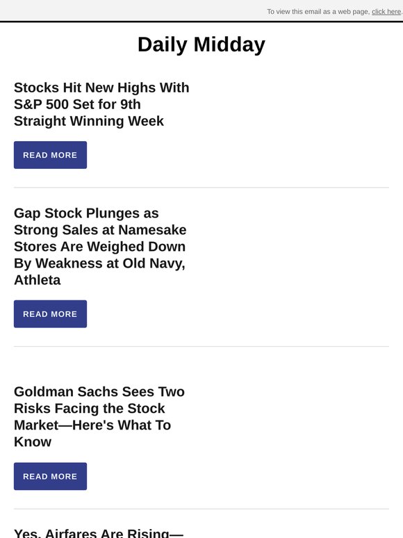 Stocks Hit New Highs With S&P 500 Set for 9th Straight Winning Week
