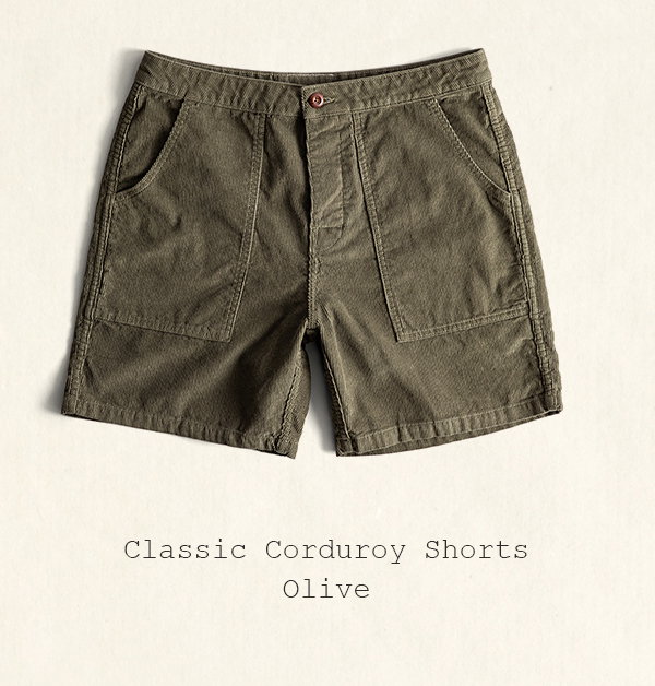 Classic Corduroy Shorts - Olive