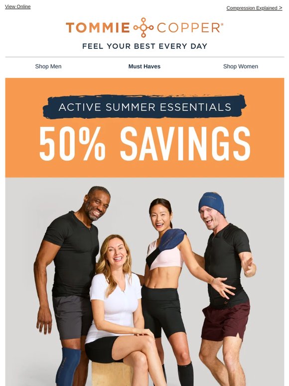 50% Savings for an Active Summer
