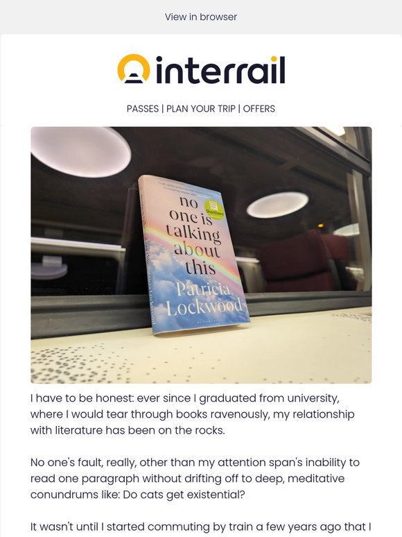 How train travel got me back into reading 🚂