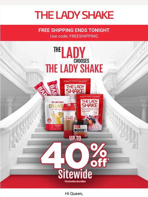This one's for you, Queen. Up to 40% OFF sitewide!