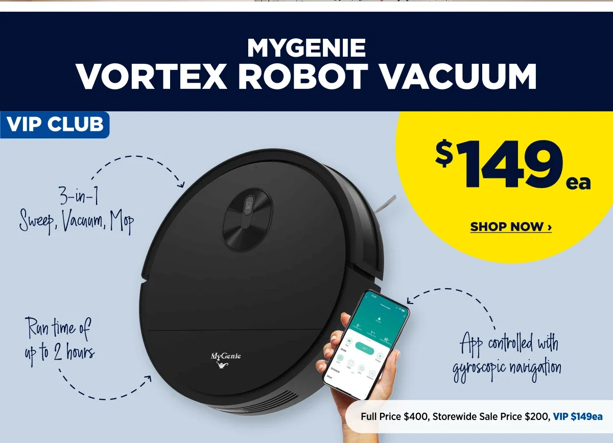 Mygenie Vortex Robot Vacuum